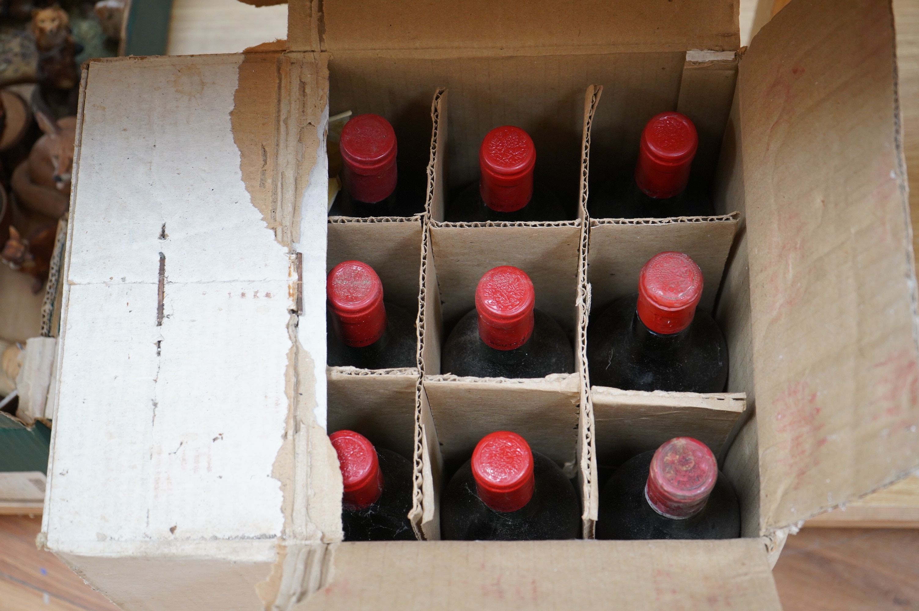 Twelve bottles of Chateau La Croix de Grézard Lussac Saint Emilion 1980. Condition - storage unknown
